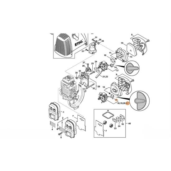 STIHL  Gaźnik C1Q-S72D 4180 120 0600